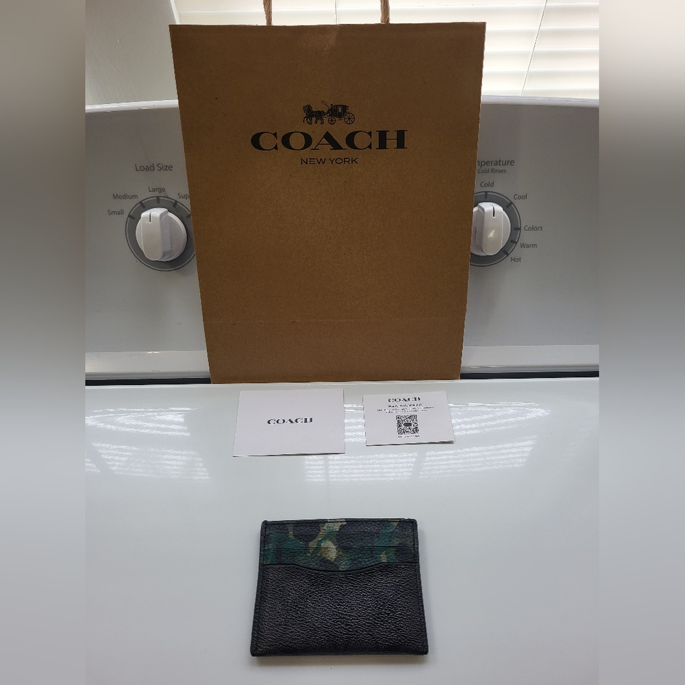 Coach Camouflage Card Holder